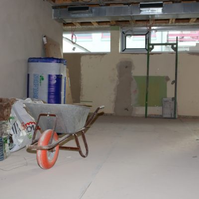 Freitag, 19. Januar 2018: Blick Richtung Hauptgebäude der Schule